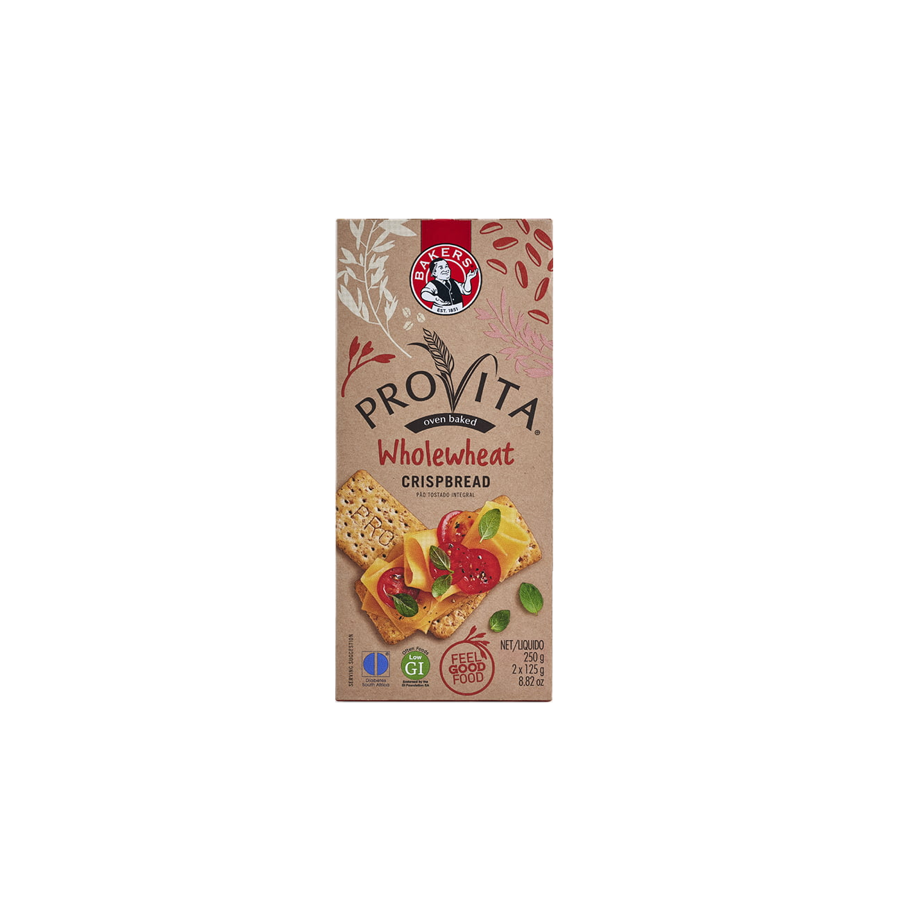 Bakers Provita Wholewheat Crispbread 250g