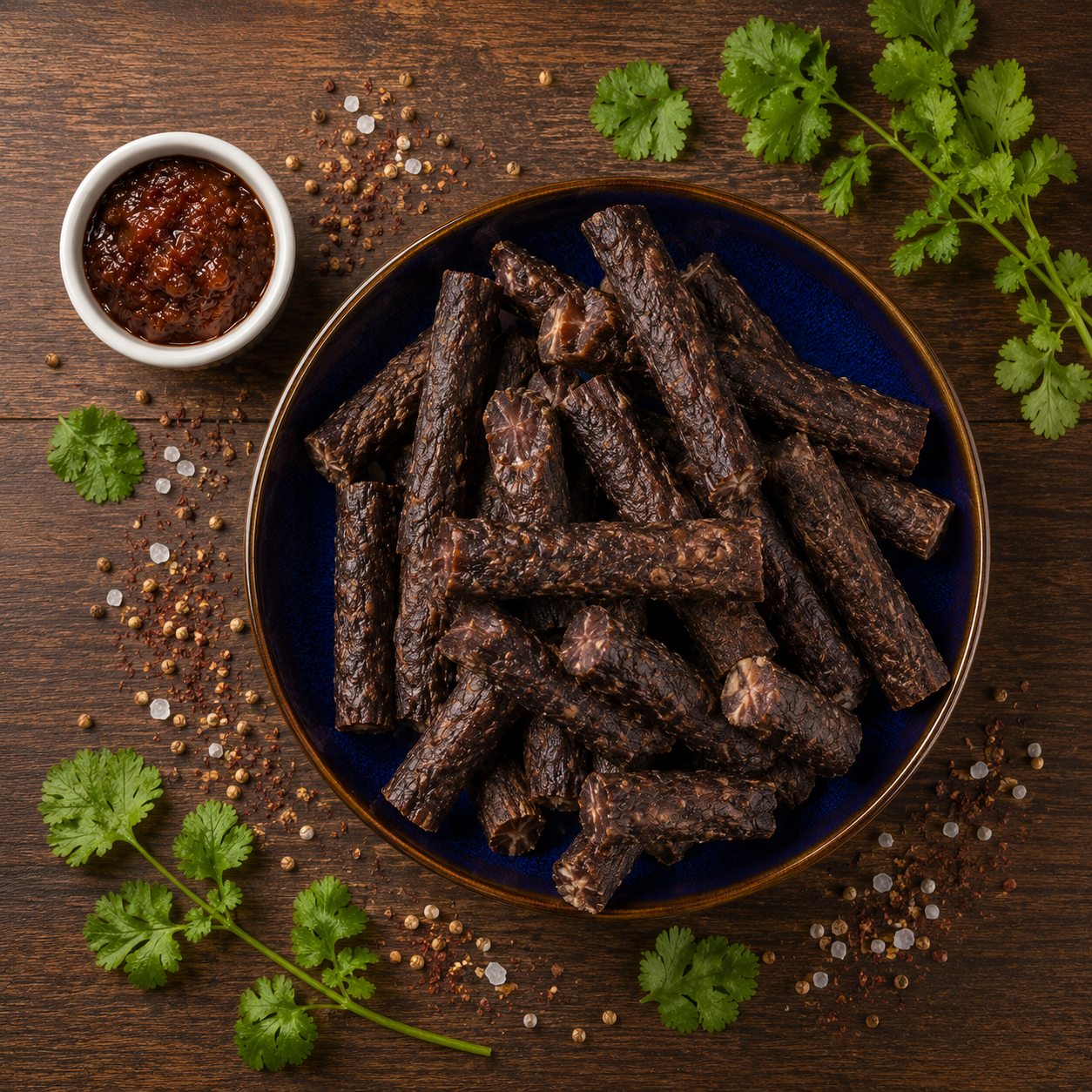 Chutney Beef Droewors (bitar)